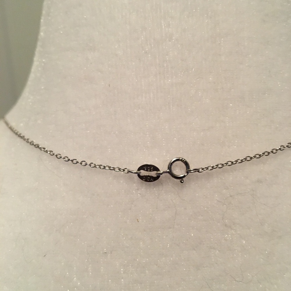 EVERLY JEWELRY AUTHENTIC GENUINE AQUAMARINE/DIAMOND (925) NECKLACE - Picture 9 of 15